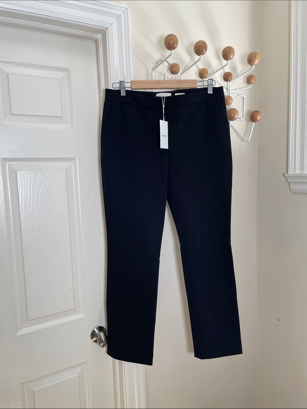 Lafayette 148 NWT Manhattan Ankle Straight Legged Pants - Black - 10